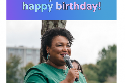 DGA Stacey Abrams Birthday Card