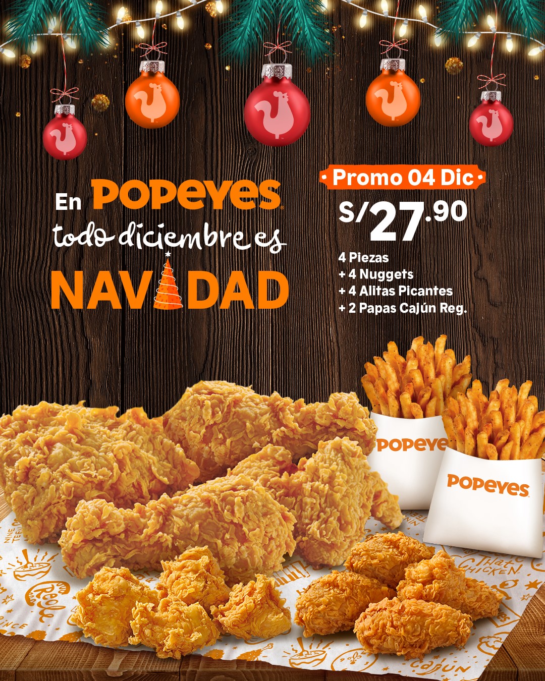 Popeyes Peru December 4 Promo